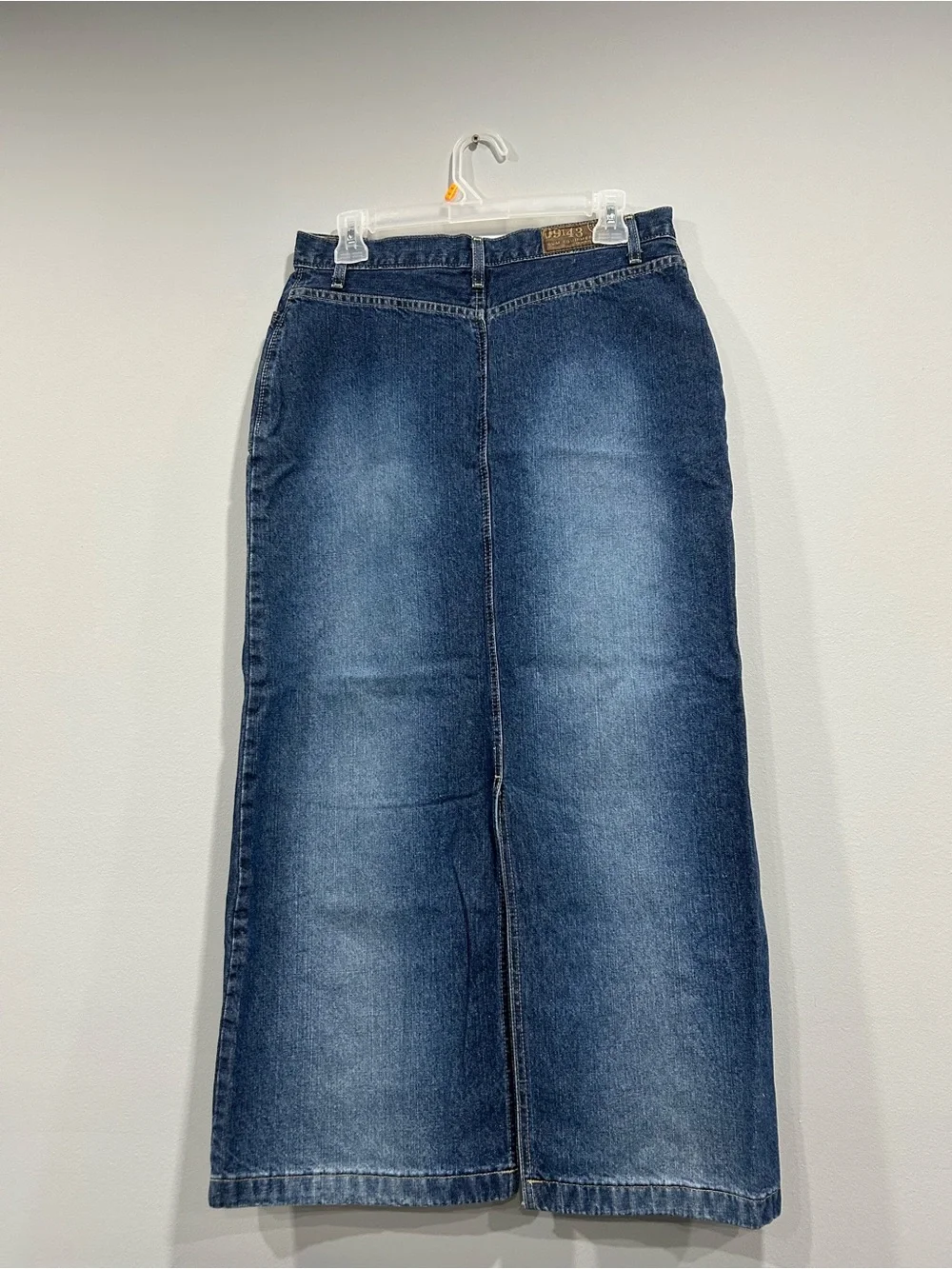 Y2K Denim Dark Wash Maxi Skirt BUM Equipment